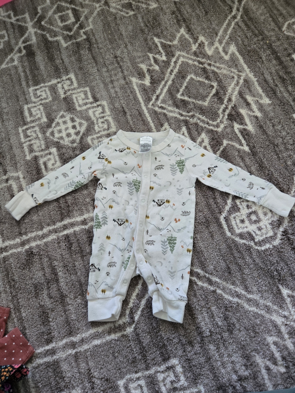 Gerber Newborn Woodland Design Onsie